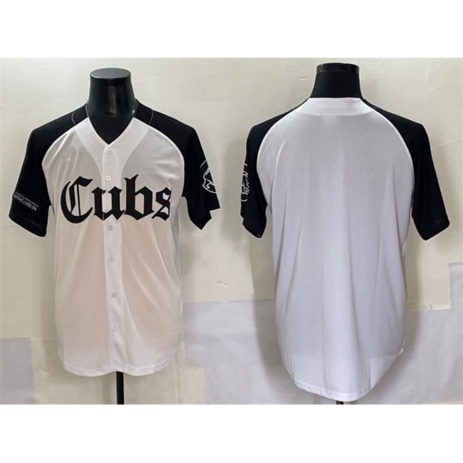 Chicago Cubs Blank White Black Tomch 'Gothic North Side Edition' Vapor Premier Limited Stitched Jersey