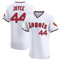 Los Angeles Angels #44 Ben Joyce Player White Tomch T-shirt Home Limited Elite Stitched Jerseys