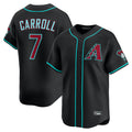 Arizona Diamondbacks #7 Corbin Carroll Player Black Tomch Limited Home Game Stitched Jerseys