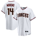 Arizona Diamondbacks #14 Gabriel Moreno Player White Tomch Home Game Stitched Jerseys