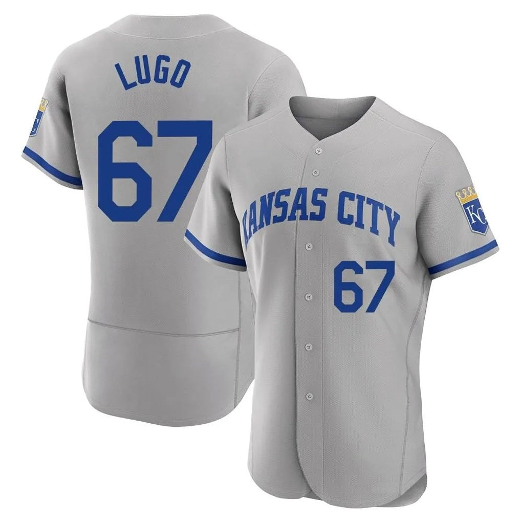 Kansas City Royals #67 Seth Lugo Player Gray Tomch Limited Elite Home Game Stitched Jerseys