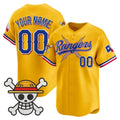 Custom Texas Rangers x One Piece Gold Tomch Vapor Premier Limited Jersey - Stitched