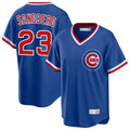 Chicago Cubs #23 Ryne Sandberg Player Royal Tomch T-shirt Cooperstown Collection Limited Stitched Jerseys