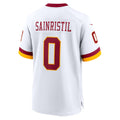W.Commanders #0 Mike Sainristil White Tomch Game Jersey