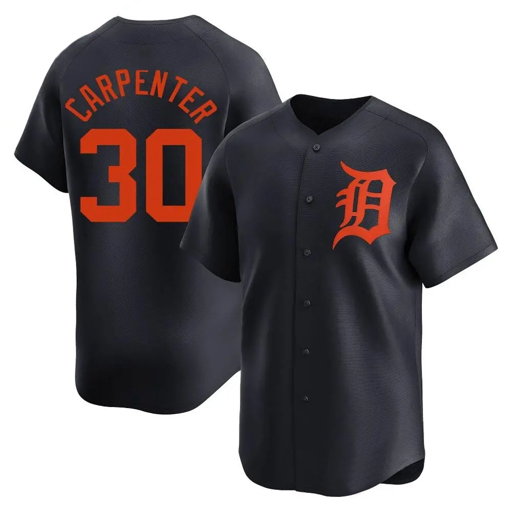 Detroit Tigers #30 Kerry Carpenter Player Navy Tomch Home Limited Stitched Jerseys