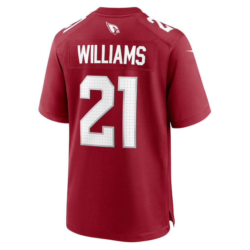 A.Cardinals #21 Garrett Williams Cardinal Tomch Game Jersey