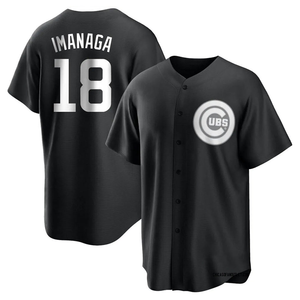 Chicago Cubs #18 Shota Imanaga Player Black Tomch Game Stitched Jerseys