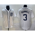 Detroit Tigers #3 Alan Trammell White Tomch Cool Base Stitched Jersey