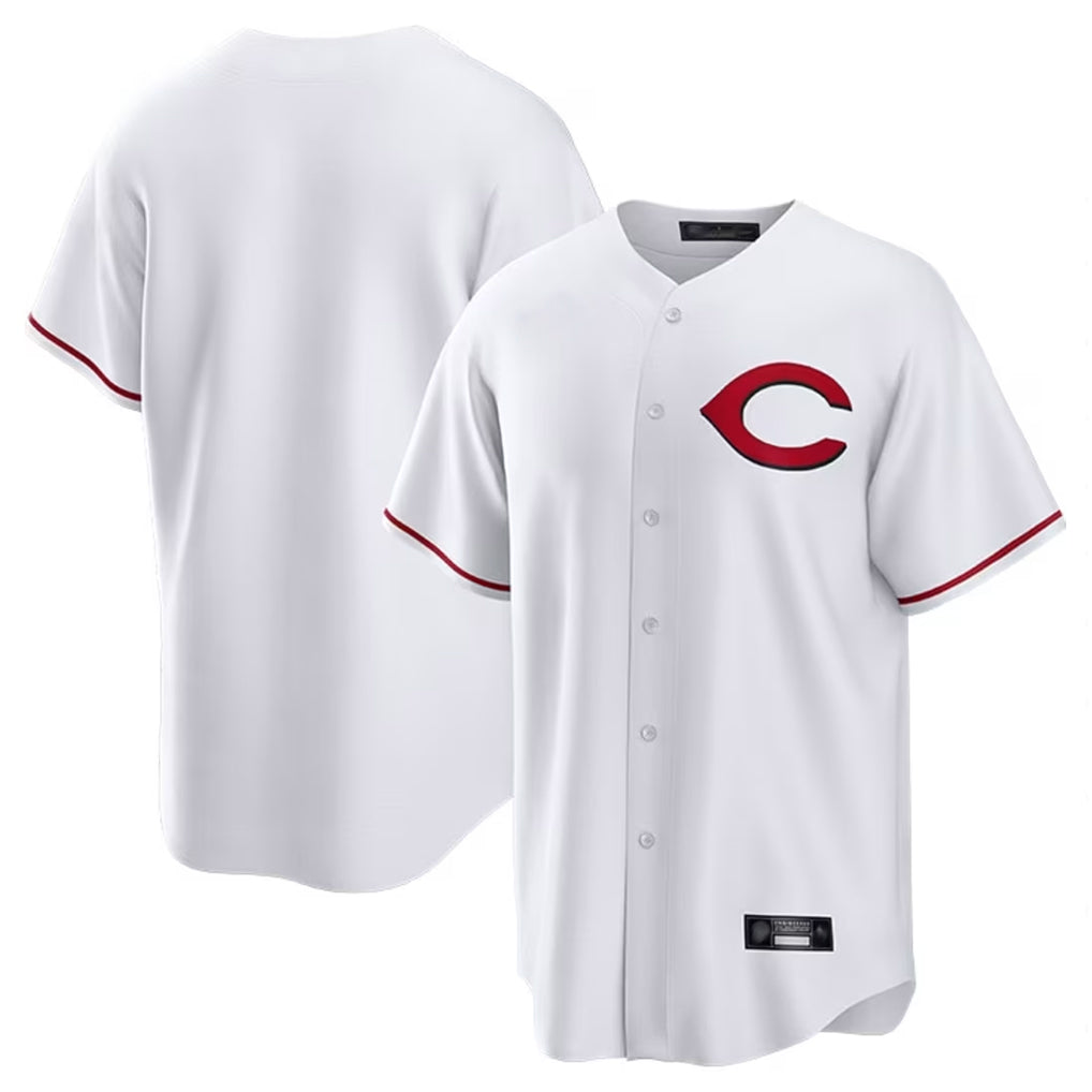 Cincinnati Reds Blank Player White Tomch Home Game Stitched Jerseys