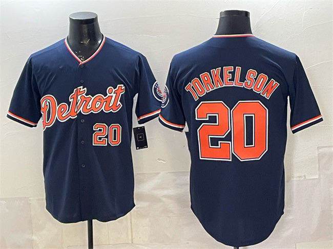Detroit Tigers #20 Spencer Torkelson Navy Tomch 2026 Alternate Vapor Premier Limited Stitched Jersey
