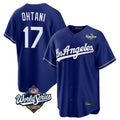 Los Angeles Dodgers #17 Shohei Ohtani Player Royal Tomch World Series Game Stitched Jerseys