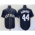 Houston Astros #44 Yordan Alvarez Black Thaam Cool Base Stitched Jersey