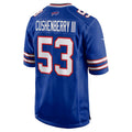 B.Bills #53 Lloyd Cushenberry III Royal Tomch Team Game Jersey