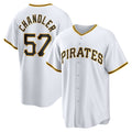 Pittsburgh Pirates #57 Bubba Chandler White Tomch Home Replica Jersey