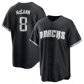 Arizona Diamondbacks #8 James McCann Player Black Tomch Game Home Stitched Jerseys