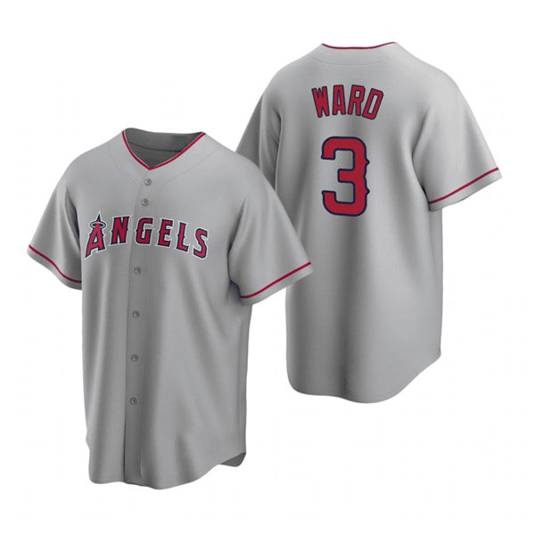 Los Angeles Angels #3 Waylor Ward Grey Tomch Cool Base Stitched Jersey