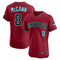 Arizona Diamondbacks #8 James McCann Player Red Tomch Limited Elite Home Game Stitched Jerseys