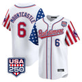 Baltimore Orioles #6 Ryan Mountcastle Player White Tomch USA 250 Independence Day Vapor Premier Limited Home Game Stitched Jerseys