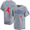 Chicago Cubs #4 Pete Crow-Armstrong Gray Thaam Limited Stitched Jersey