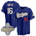 Los Angeles Dodgers #16 Will Smith Royal Tomch 2026 Alternate Gold Collection Stadium Stitched Jersey