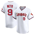 Los Angeles Angels #9 Zach Neto Player White Tomch T-shirt Home Limited Stitched Jerseys