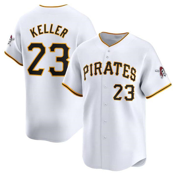Pittsburgh Pirates #23 Mitch Keller White Tomch Home Limited Stitched Jersey