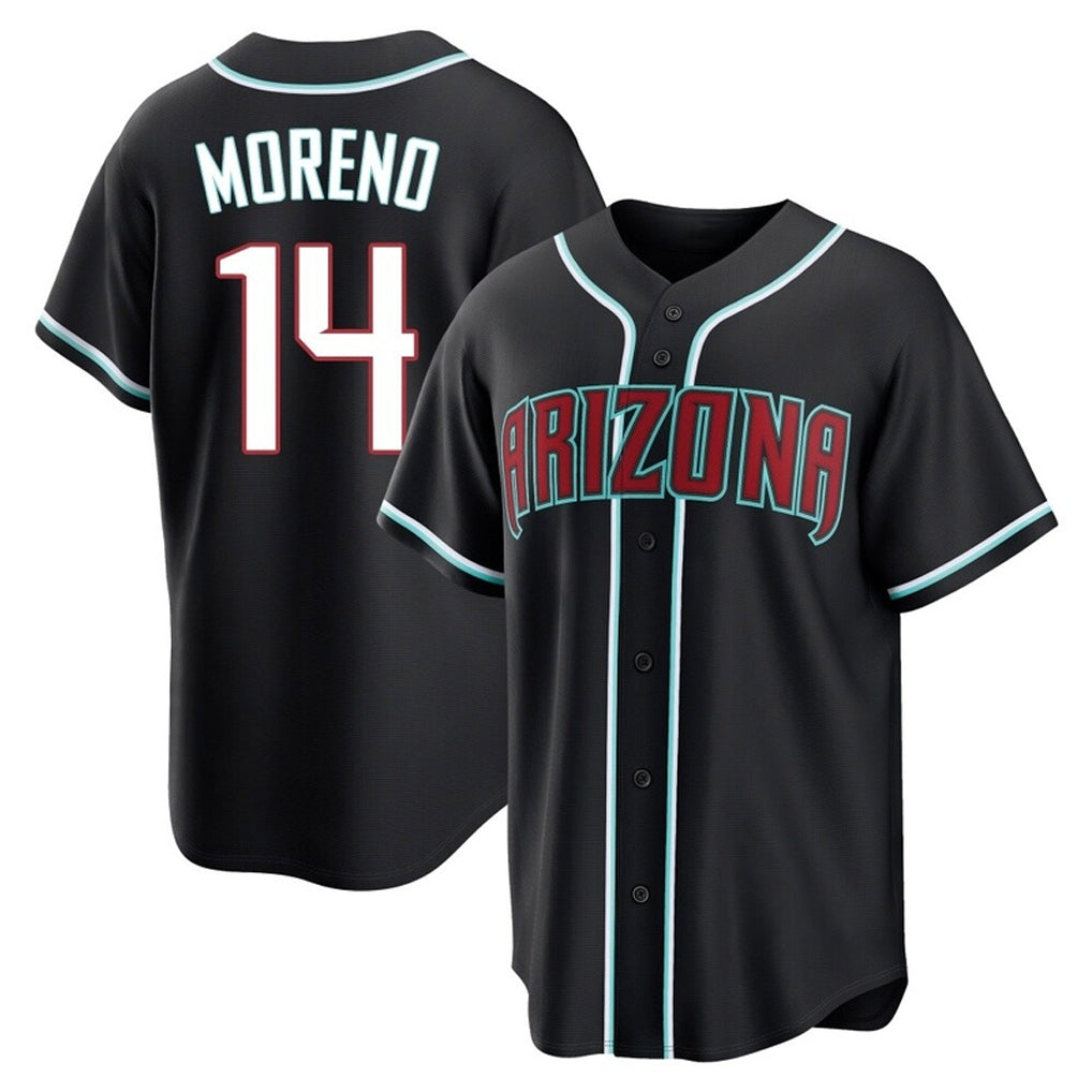 Arizona Diamondbacks #14 Gabriel Moreno Player Black Tomch Home Game Stitched Jerseys