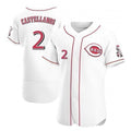 Cincinnati Reds #2 Nick Castellanos White Tomch 2021 Home Player Jersey
