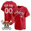 Custom Toronto Blue Jays x One Piece Red Tomch Vapor Premier Limited Jersey - Stitched