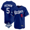 Los Angeles Dodgers #5 Freddie Freeman Player Royal Tomch World Series Meet Limited Home Stitched Jerseys