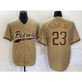 San Diego Padres #23 Fernando Tatis Jr Tan Tomch NEW 2023 Cool Base Stitched Jersey