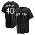 Boston Red Sox #40 Willson Contreras Player Black Tomch Home Game Stitched Jerseys
