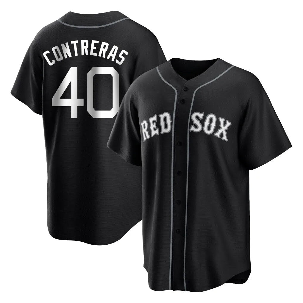 Boston Red Sox #40 Willson Contreras Player Black Tomch Home Game Stitched Jerseys