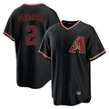 Arizona Diamondbacks #2 Geraldo Perdomo Player Black Tomch Limited Home Stitched Jerseys