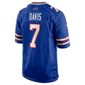 B.Bills #7 Ray Davis Royal Tomch Team Game Jersey