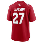 A.Cardinals #27 D'Shawn Jamison Tomch Cardinal Team Game Jersey