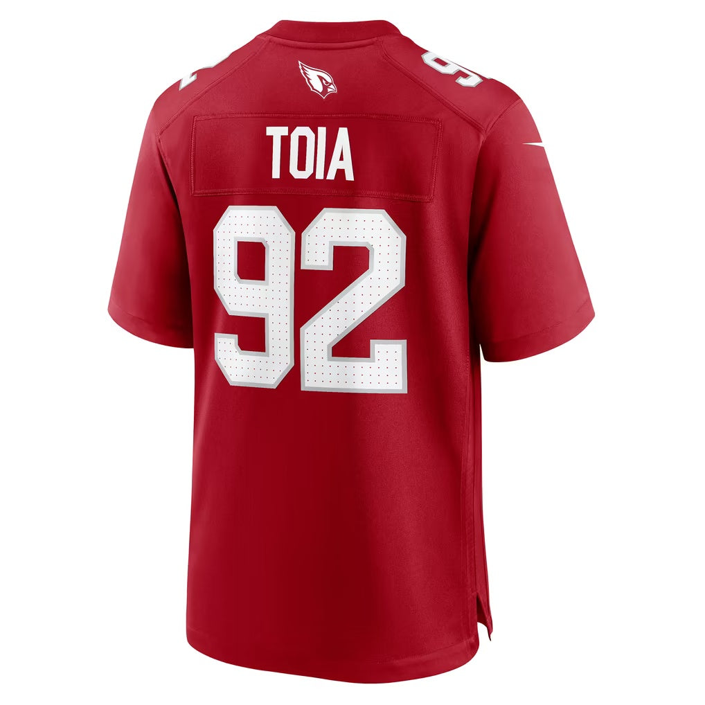 A.Cardinals #92 Jay Toia Tomch Cardinal Team Game Jersey