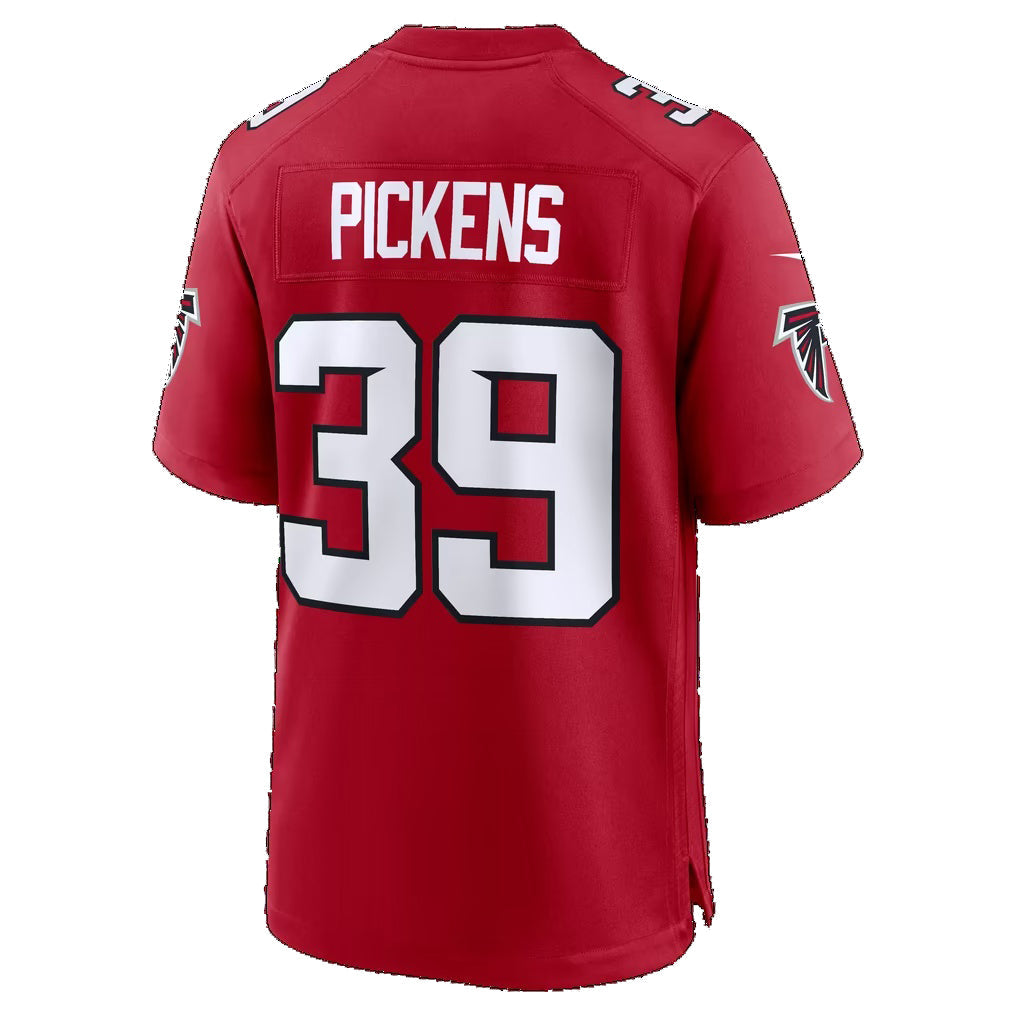 A.Falcons #39 Zacch Pickens Red Team Game Football jersey Tomch