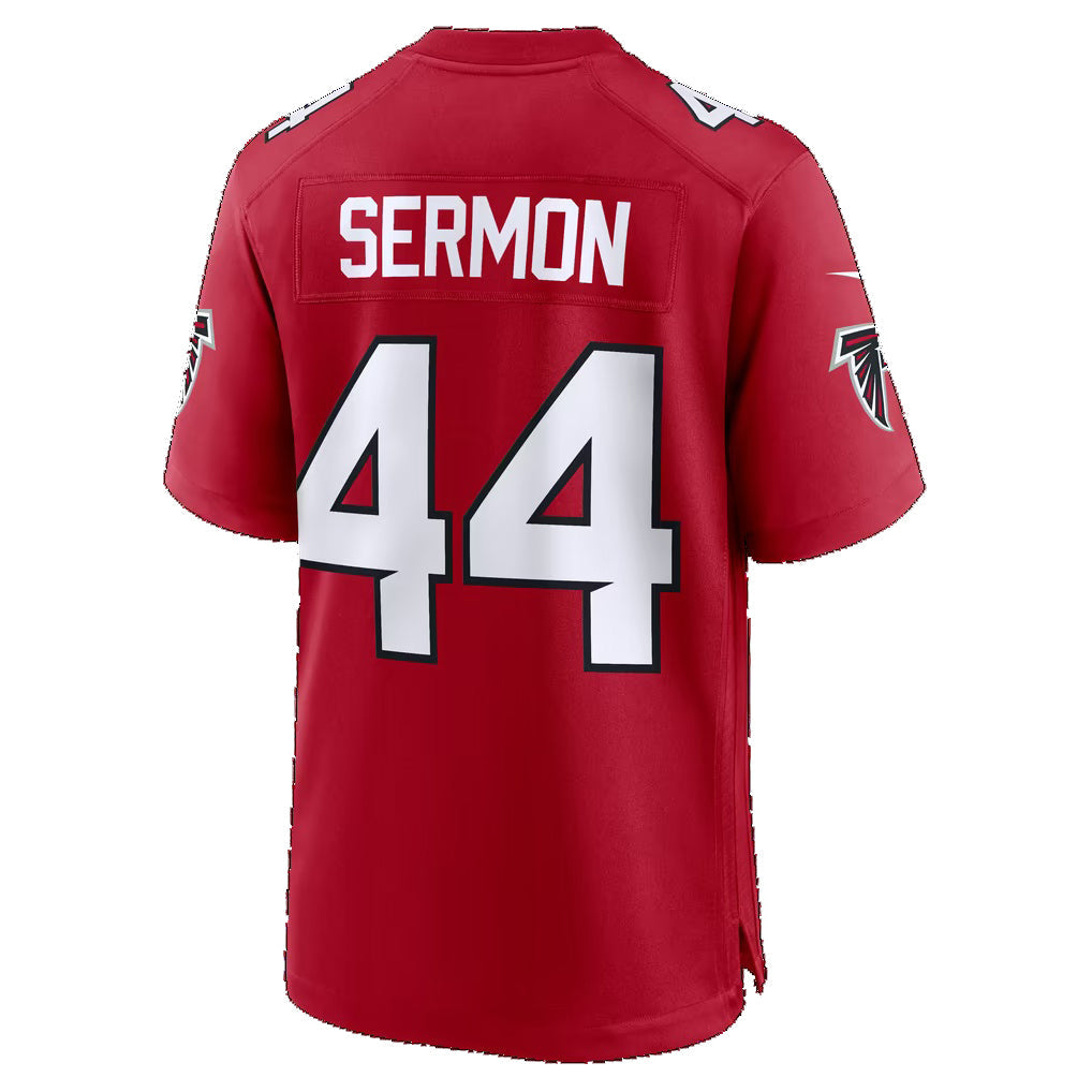 A.Falcons #44 Trey Sermon Red Team Game Football jersey Tomch