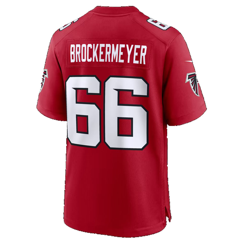 A.Falcons #66 James Brockermeyer Red Team Game Football jersey Tomch