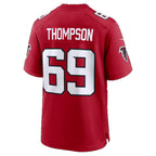 A.Falcons #69 Anterio Thompson Red Team Game Football jersey Tomch
