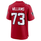 A.Falcons #73 Cameron Williams Red Team Game Football jersey Tomch