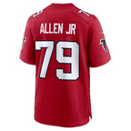 A.Falcons #79 Carlos Allen Jr. Red Team Game Football jersey Tomch