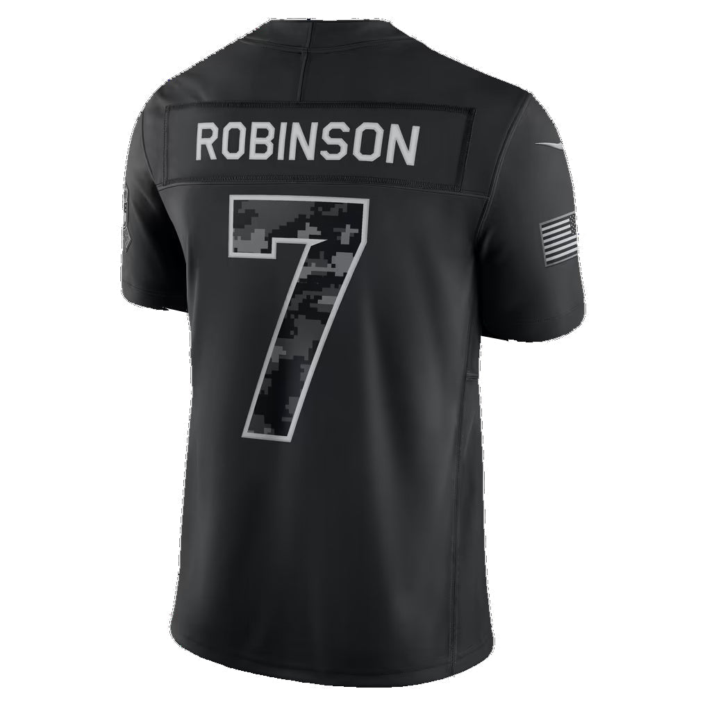 A.Falcons #7 Bijan Robinson Black 2026 Salute to Service Stitched Limited Football jersey Tomch