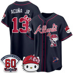 Atlanta Braves #13 Ronald Acu?a Jr. Navy Tomch Meow KT 2026 Vapor Limited All Stitched Jersey