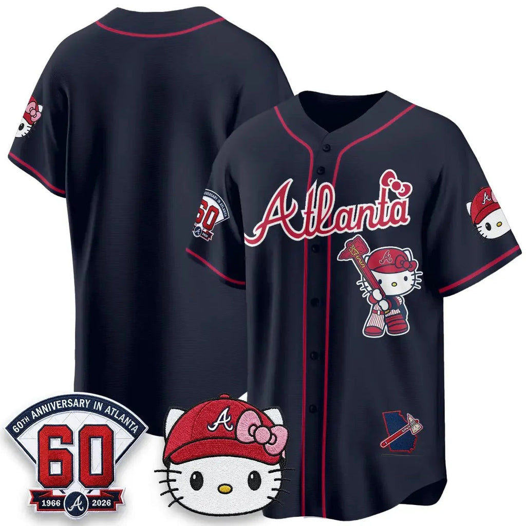 Atlanta Braves Navy Tomch Meow KT 2026 Vapor Limited All Stitched Jersey