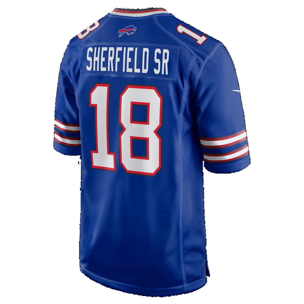 B.Bills #18 Trent Sherfield Sr. Royal Team Game Football jersey Tomch