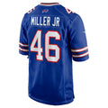 B.Bills #46 DJ Miller Jr. Royal Team Game Jersey Tomch