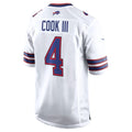 B.Bills #4 James Cook III White Game Football jersey Tomch