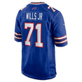 B.Bills #71 Jedrick Wills Jr. Royal Team Game Football jersey Tomch